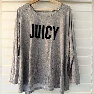 Juicy Couture Heather Gray Long Sleeve Tee